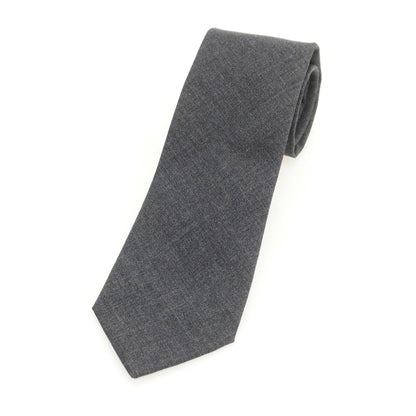 【中古】ブルネロクチネリ Brunello Cucinelli ウール 無地ネクタイ ダークグレー【 状態ランクB 】【 メンズ 】