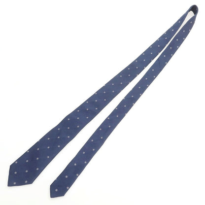 【中古】ブルネロクチネリ Brunello Cucinelli シルク 小紋柄ネクタイ ネイビー【 状態ランクB 】【 メンズ 】