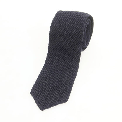 【中古】ブルネロクチネリ Brunello Cucinelli シルク ニットタイ ダークネイビー【 状態ランクB 】【 メンズ 】