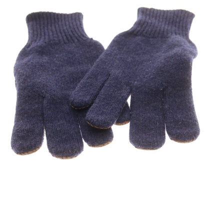 【中古】ブルネロクチネリ Brunello Cucinelli カシミヤニット スエード 手袋 グローブ ネイビーxダークブラウン【 表記なし 】【 状態ランクB 】【 メンズ 】