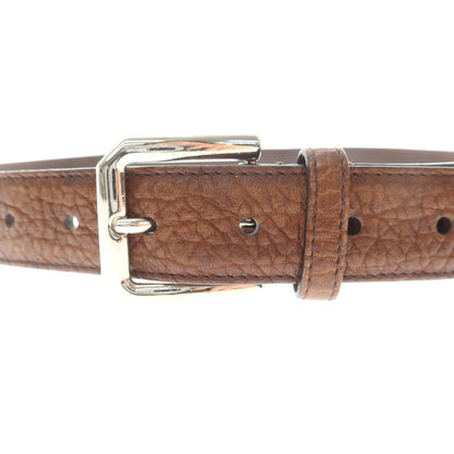 【中古】ブルネロクチネリ Brunello Cucinelli レザー ベルト ブラウンxシルバー【 85 】【 状態ランクB 】【 メンズ 】