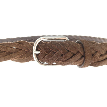 【中古】ブルネロクチネリ Brunello Cucinelli スエードレザー メッシュベルト ダークブラウン【 85 】【 状態ランクB 】【 メンズ 】
