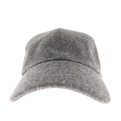 【中古】ブルネロクチネリ Brunello Cucinelli ウール ベースボールキャップ グレー【 L 】【 状態ランクC 】【 メンズ 】