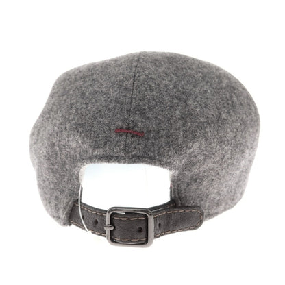 【中古】ブルネロクチネリ Brunello Cucinelli ウール ベースボールキャップ グレー【 L 】【 状態ランクC 】【 メンズ 】