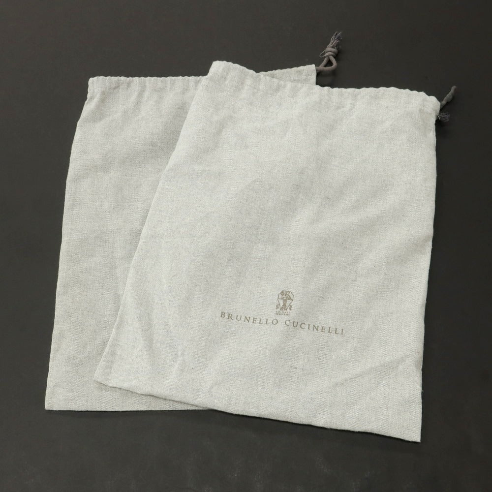 【中古】ブルネロクチネリ Brunello Cucinelli スエード ダブルモンク ドレスシューズ ベージュ【 42 】【 状態ランクA 】【 メンズ 】