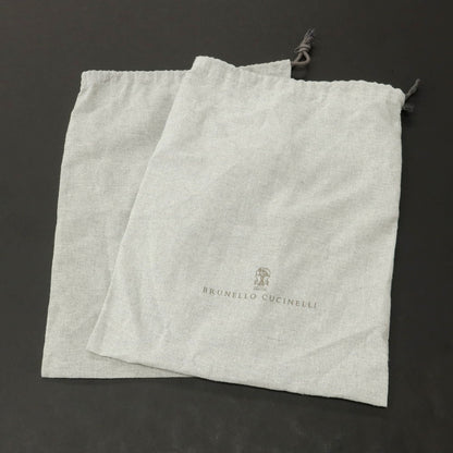 【中古】ブルネロクチネリ Brunello Cucinelli スエード ダブルモンク ドレスシューズ ベージュ【 42 】【 状態ランクA 】【 メンズ 】