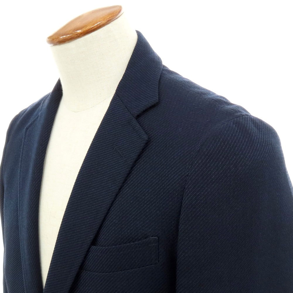 【中古】タケオキクチ TAKEO KIKUCHI CITY SETTER ポリエステル 2B テーラードジャケット ネイビー【 2 】【 状態ランクB 】【 メンズ 】