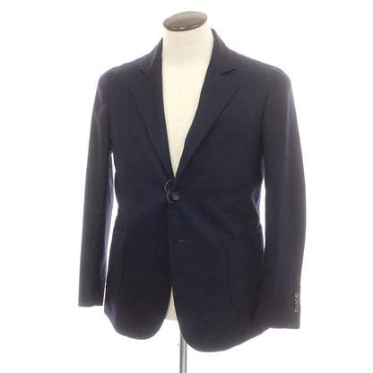 【中古】スティレ ラティーノ STILE LATINO ツイルウール テーラードジャケット ネイビー【 表記なし（L位） 】【 状態ランクB 】【 メンズ 】