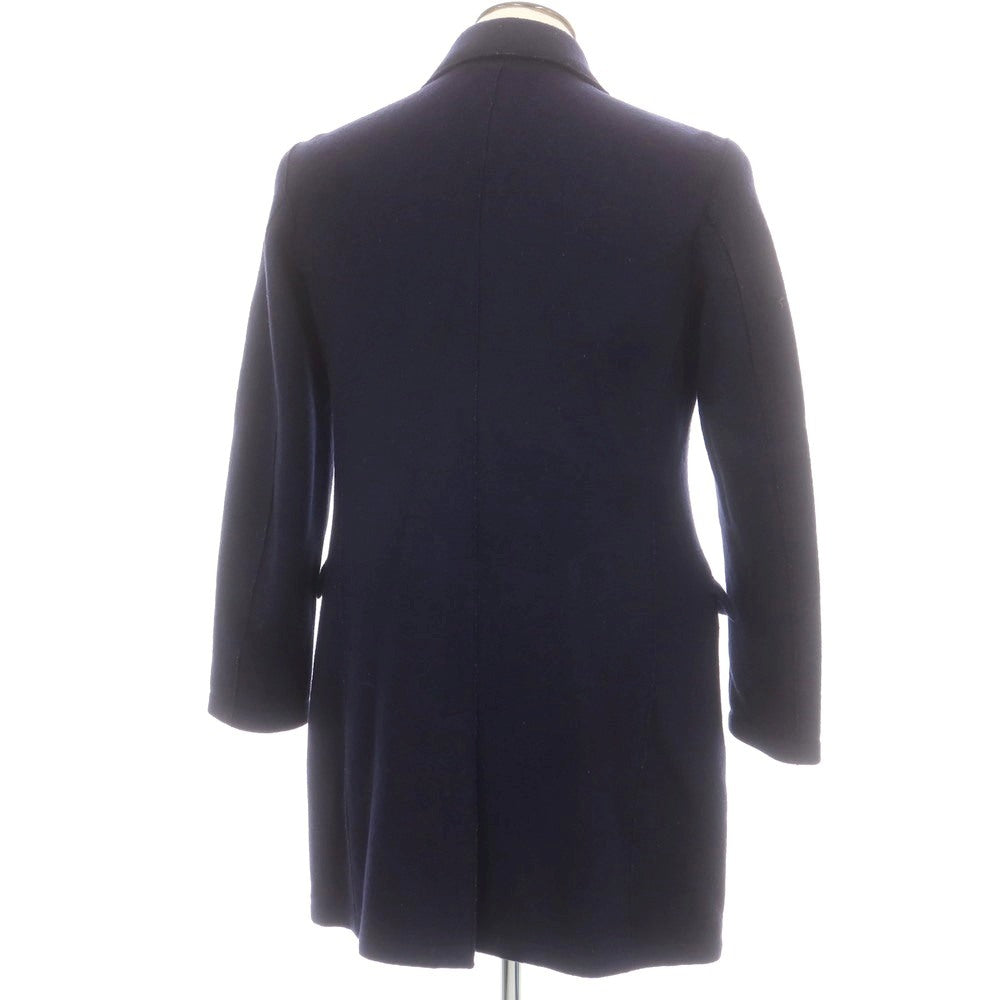 【中古】イレブンティ eleventy ウール ダブルブレストコート ネイビー【 50 】【 状態ランクB 】【 メンズ 】