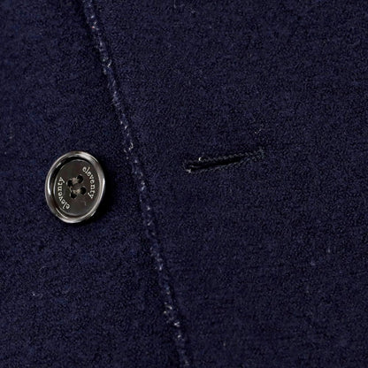 【中古】イレブンティ eleventy ウール ダブルブレストコート ネイビー【 50 】【 状態ランクB 】【 メンズ 】