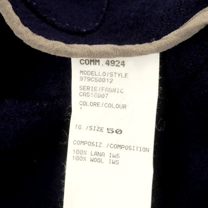 【中古】イレブンティ eleventy ウール ダブルブレストコート ネイビー【 50 】【 状態ランクB 】【 メンズ 】