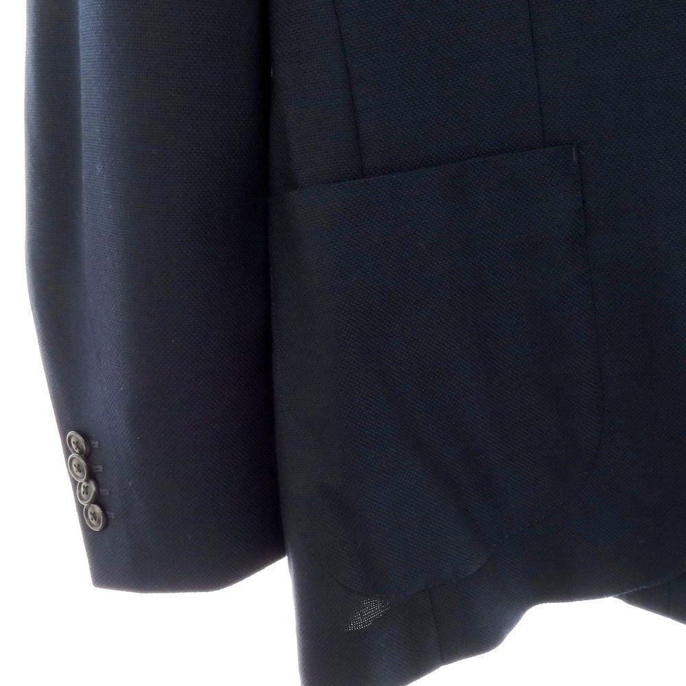 【中古】グリーンレーベルリラクシング green label relaxing ウール 2B テーラードジャケット ネイビー【 48 】【 状態ランクC 】【 メンズ 】