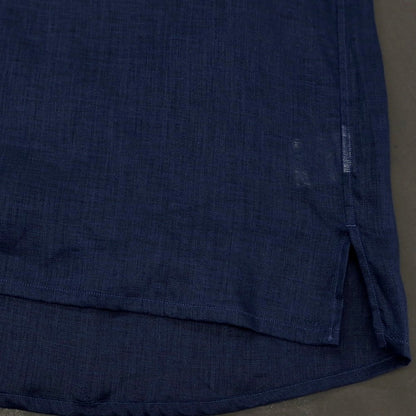 【中古】アルコディオ ARCODIO リネン オープンカラー 半袖シャツ ネイビー【サイズM】【 状態ランクA 】【 メンズ 】