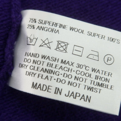 【中古】マザーハンド アルチザン MOTHER HAND artisan HASSELT ウールアンゴラ カーディガン パープル【 2 】【 状態ランクB 】【 メンズ 】