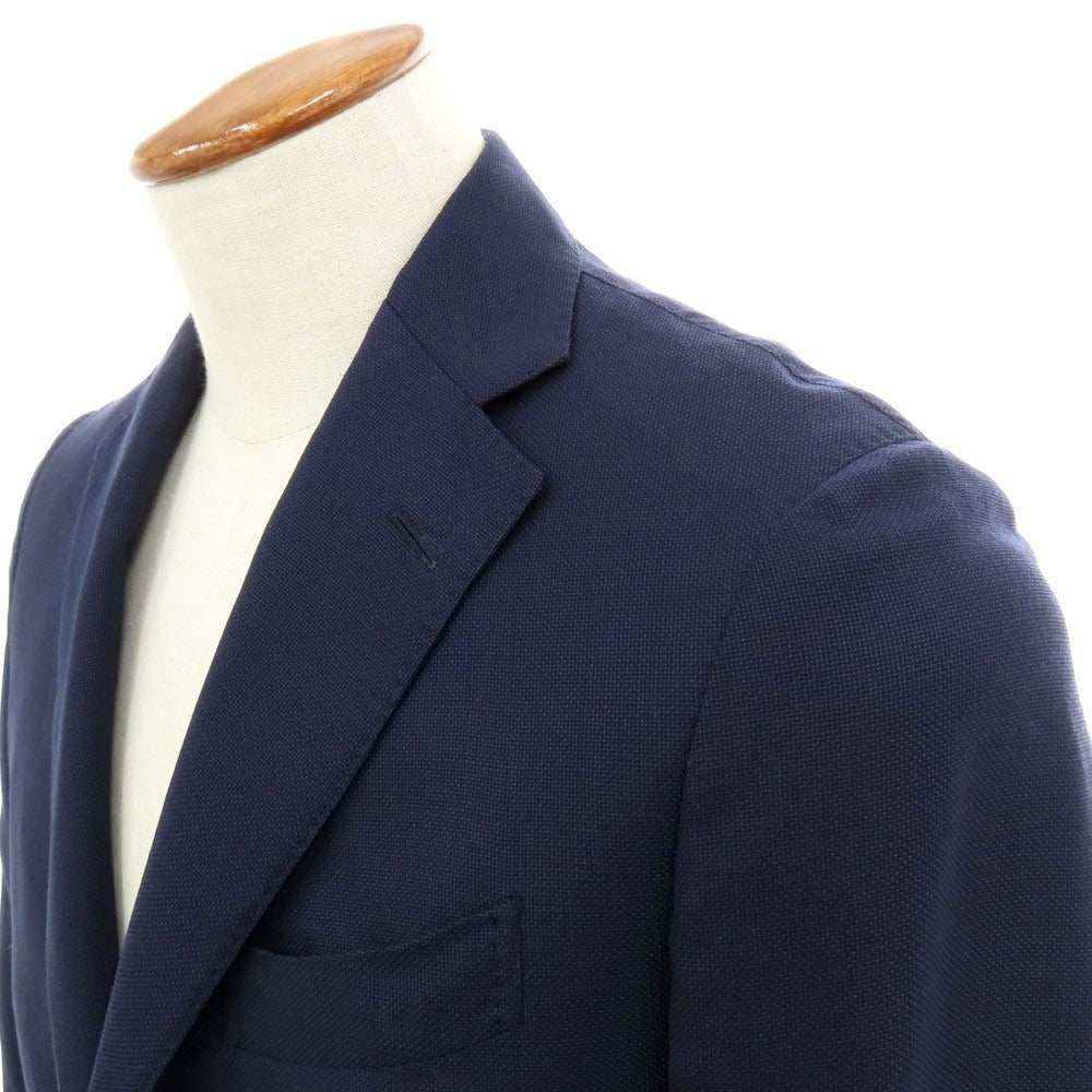 【中古】ラルディーニ LARDINI ウール 3B テーラードジャケット ネイビー【 46 】【 状態ランクC 】【 メンズ 】