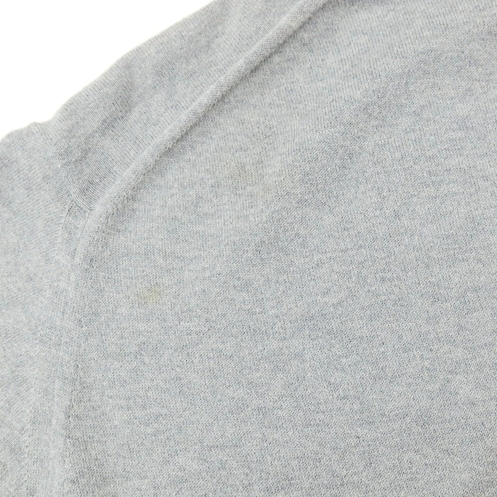 【中古】ジョンスメドレー JOHN SMEDLEY コットン 半袖クルーネックニット ライトグレー【 M 】【 状態ランクC 】【 メンズ 】