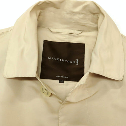 【中古】マッキントッシュ Mackintosh ナイロンポリウレタン ステンカラーコート ベージュ【サイズ38】【 状態ランクD 】【 メンズ 】 [EPD]