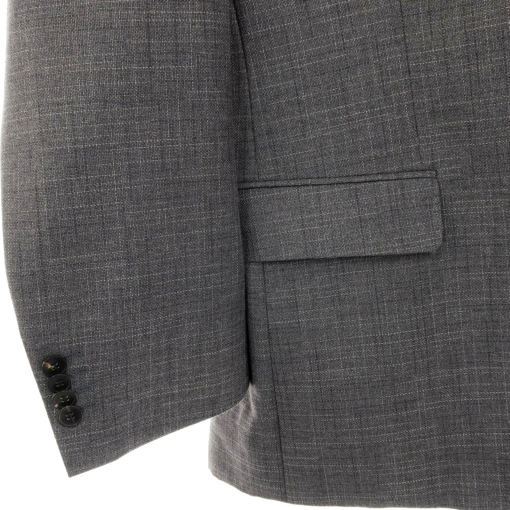 【中古】ヒューゴボス HUGO BOSS ウールシルク 2つボタンスーツ グレー【サイズ52】【 状態ランクC 】【 メンズ 】