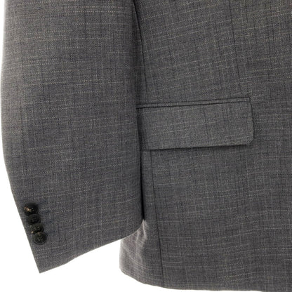 【中古】ヒューゴボス HUGO BOSS ウールシルク 2つボタンスーツ グレー【サイズ52】【 状態ランクC 】【 メンズ 】
