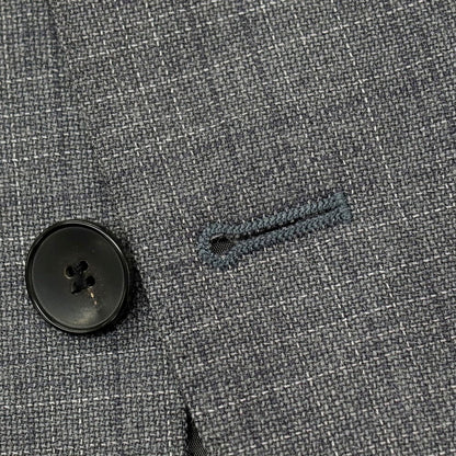 【中古】ヒューゴボス HUGO BOSS ウールシルク 2つボタンスーツ グレー【サイズ52】【 状態ランクC 】【 メンズ 】