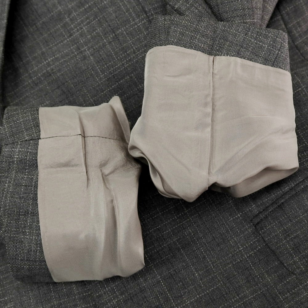 【中古】ヒューゴボス HUGO BOSS ウールシルク 2つボタンスーツ グレー【 サイズ52 】【 状態ランクC 】【 メンズ 】