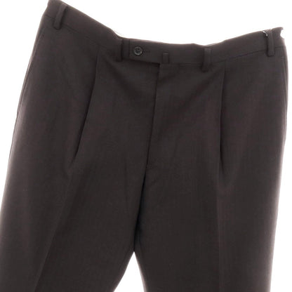 【中古】ダーバン D’URBAN ウール ヘリンボーン織り ドレススラックスパンツ ダークブラウン【 94 】【 状態ランクC 】【 メンズ 】