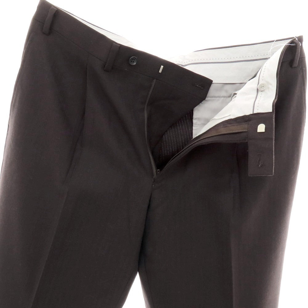 【中古】ダーバン D’URBAN ウール ヘリンボーン織り ドレススラックスパンツ ダークブラウン【 94 】【 状態ランクC 】【 メンズ 】
