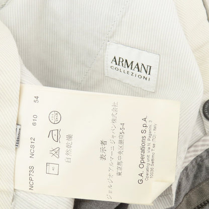 【中古】アルマーニ コレッツォーニ ARMANI COLLEZIONI ストレッチ コットンナイロン カジュアルスラックスパンツ ライトグレー【 54 】【 状態ランクB 】【 メンズ 】