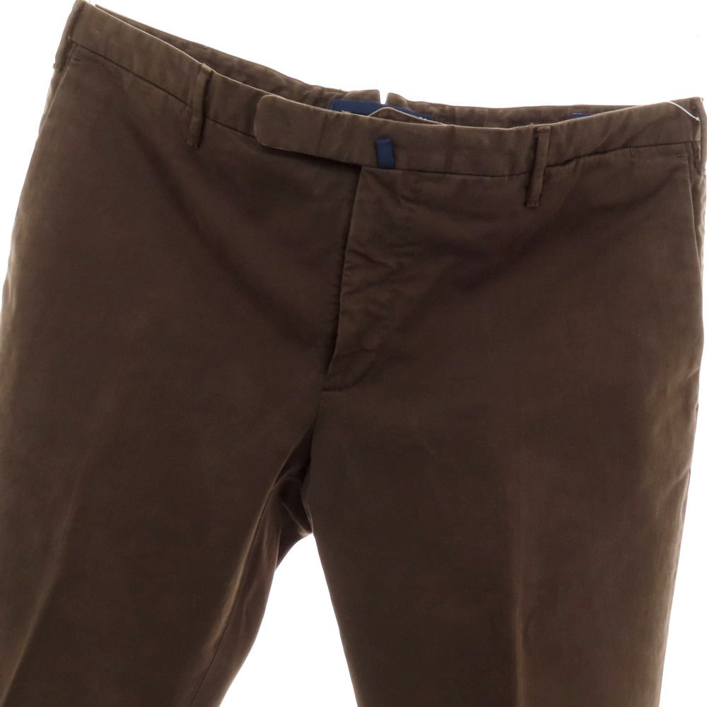 【中古】インコテックス INCOTEX ストレッチ コットン カジュアルスラックスパンツ ダークブラウン【 54 】【 状態ランクC 】【 メンズ 】