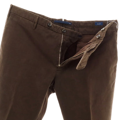 【中古】インコテックス INCOTEX ストレッチ コットン カジュアルスラックスパンツ ダークブラウン【 54 】【 状態ランクC 】【 メンズ 】