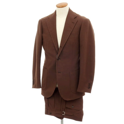 【中古】リングヂャケット RING JACKET コットンウール 3つボタンスーツ ブラウン【サイズ48】【 状態ランクC 】【 メンズ 】