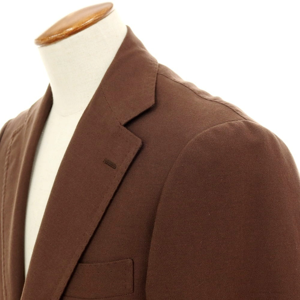 【中古】リングヂャケット RING JACKET コットンウール 3つボタンスーツ ブラウン【サイズ48】【 状態ランクC 】【 メンズ 】
