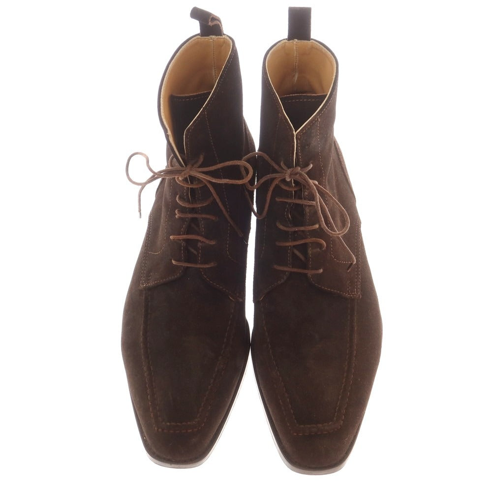 【中古】アンドレアヴェンチューラ ANDREA VENTURA スエード レースアップブーツ ダークブラウン【 5 】【 状態ランクC 】【 メンズ 】