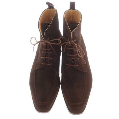 【中古】アンドレアヴェンチューラ ANDREA VENTURA スエード レースアップブーツ ダークブラウン【 5 】【 状態ランクC 】【 メンズ 】