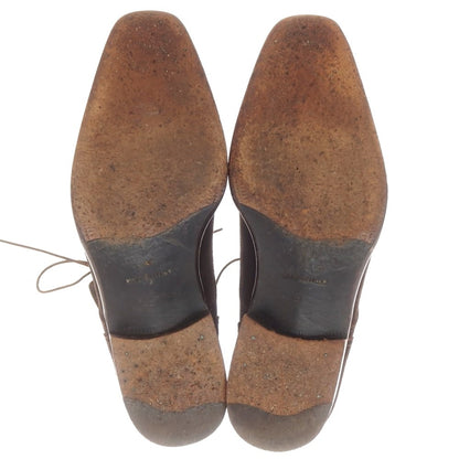 【中古】アンドレアヴェンチューラ ANDREA VENTURA スエード レースアップブーツ ダークブラウン【 5 】【 状態ランクC 】【 メンズ 】