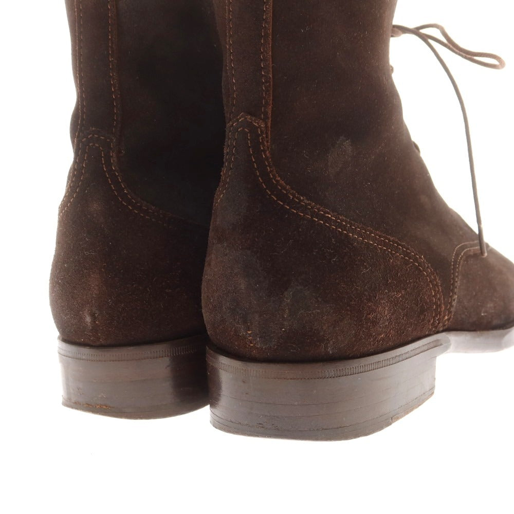 【中古】アンドレアヴェンチューラ ANDREA VENTURA スエード レースアップブーツ ダークブラウン【 5 】【 状態ランクC 】【 メンズ 】