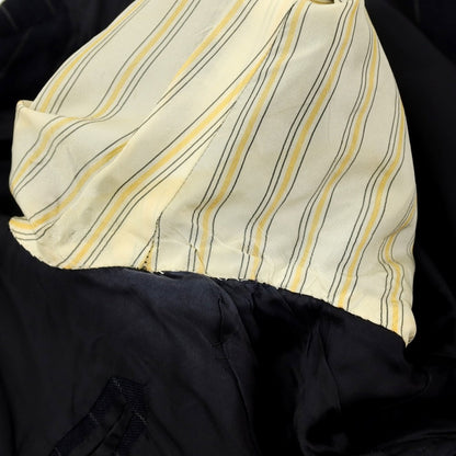 【中古】アントニオ パニコ Antonio Panico ウール ストライプ 3つボタンスーツ ネイビーxライトグレー【サイズ44】【 状態ランクD 】【 メンズ 】