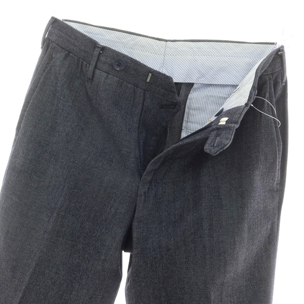 【中古】ロータ ROTA ウールコットン ドレススラックスパンツ ネイビー【 42 】【 状態ランクD 】【 メンズ 】