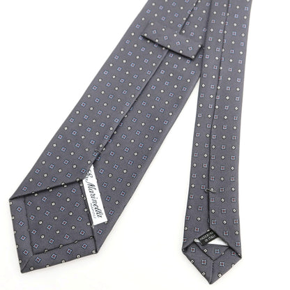【中古】マリネッラ E.MARINELLA シルク 小紋柄ネクタイ グレー【 状態ランクB 】【 メンズ 】