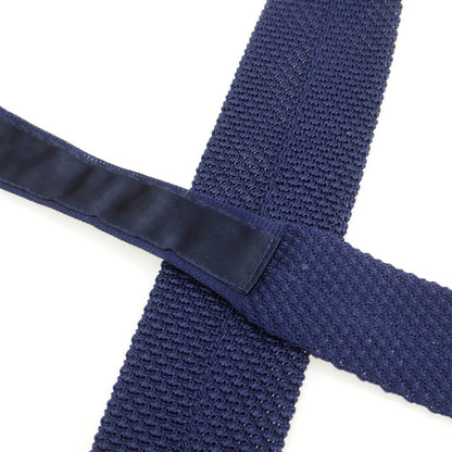 【中古】アスコット ASCOT シルク ニットタイ ネイビー【 状態ランクC 】【 メンズ 】