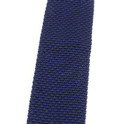 【中古】アスコット ASCOT シルク ニットタイ ネイビー【 状態ランクC 】【 メンズ 】