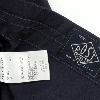 【中古】ポストオーバーオールズ POST OVERALLS 2025年春夏 コットン カジュアルシャツ ネイビー【 M 】【 状態ランクB 】【 メンズ 】