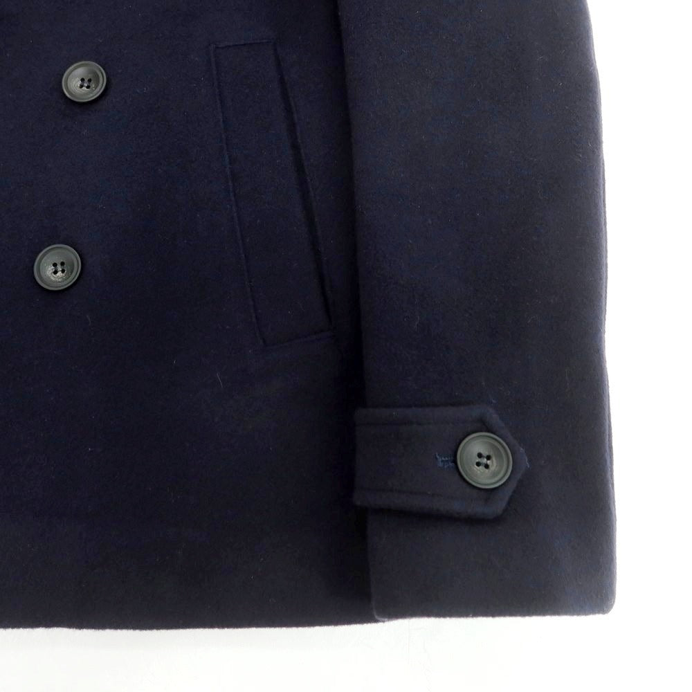 【中古】アレッサンドロ ジレス ALESSANDRO GILLES ウールナイロン ピーコート ネイビー【サイズ44】【 状態ランクB 】【 メンズ 】 [DPD]
