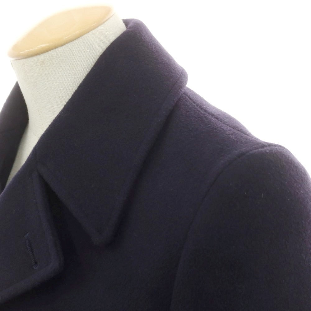 【中古】アレッサンドロ ジレス ALESSANDRO GILLES ウールナイロン ピーコート ネイビー【サイズ44】【 状態ランクB 】【 メンズ 】 [DPD]