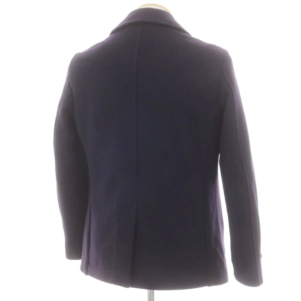 【中古】アレッサンドロ ジレス ALESSANDRO GILLES ウールナイロン ピーコート ネイビー【サイズ44】【 状態ランクB 】【 メンズ 】 [DPD]