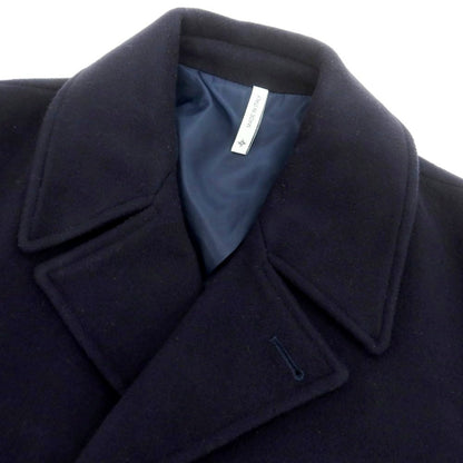 【中古】アレッサンドロ ジレス ALESSANDRO GILLES ウールナイロン ピーコート ネイビー【 44 】【 状態ランクB 】【 メンズ 】