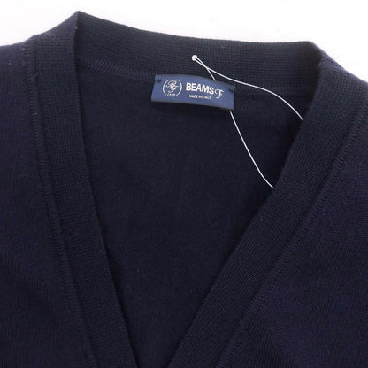 【中古】ビームスエフ BEAMS F ハイゲージ ウール カーディガン ネイビー【 44 】【 状態ランクC 】【 メンズ 】