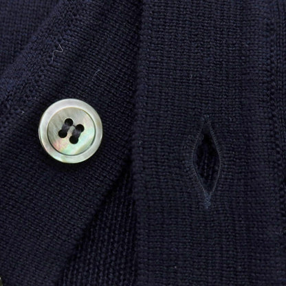 【中古】ビームスエフ BEAMS F ハイゲージ ウール カーディガン ネイビー【 44 】【 状態ランクC 】【 メンズ 】