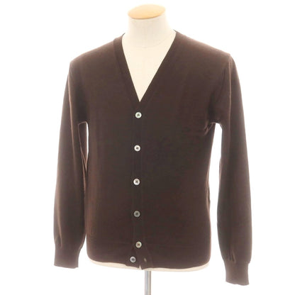 【中古】ビームスエフ BEAMS F ハイゲージ ウール カーディガン ブラウン【 44 】【 状態ランクC 】【 メンズ 】