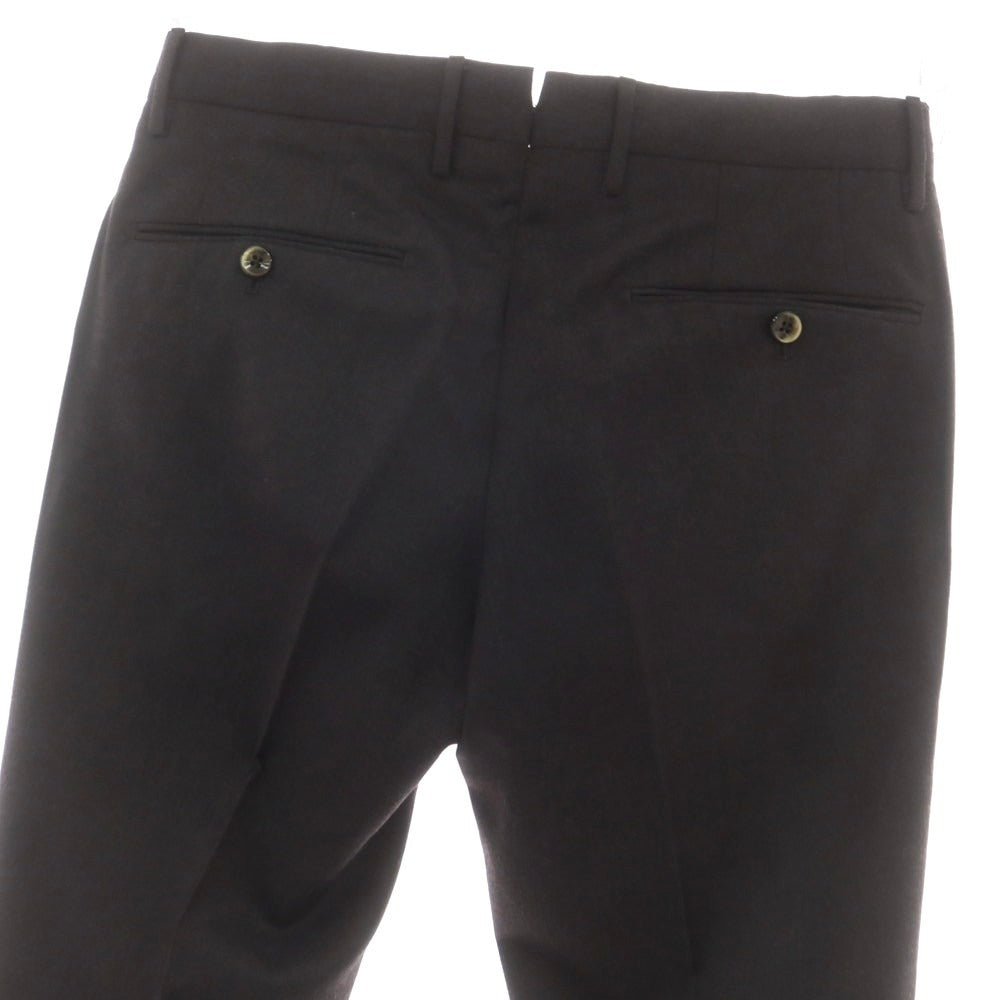 【中古】ピーティートリノ PT TORINO ストレッチウール ドレススラックスパンツ グレイッシュダークブラウン【 44 】【 状態ランクA 】【 メンズ 】